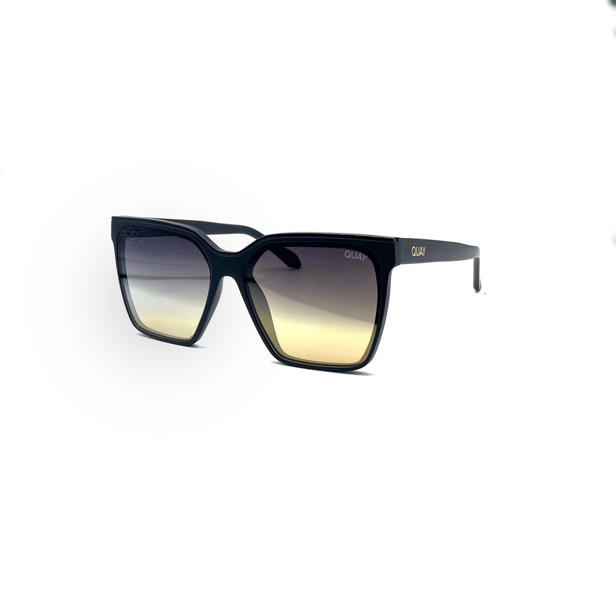 QUAY-LEVEL UP/MATTE BLACK/BLACK GOLD